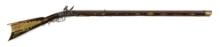 (A) CONTEMPORARY D. BOYER FLINTLOCK KENTUCKY RIFLE.