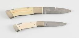LOT OF 2: W.E. ANKROM FOLDING KNIVES.