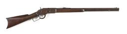 (A) WINCHESTER MODEL 1873 LEVER ACTION RIFLE (1884).