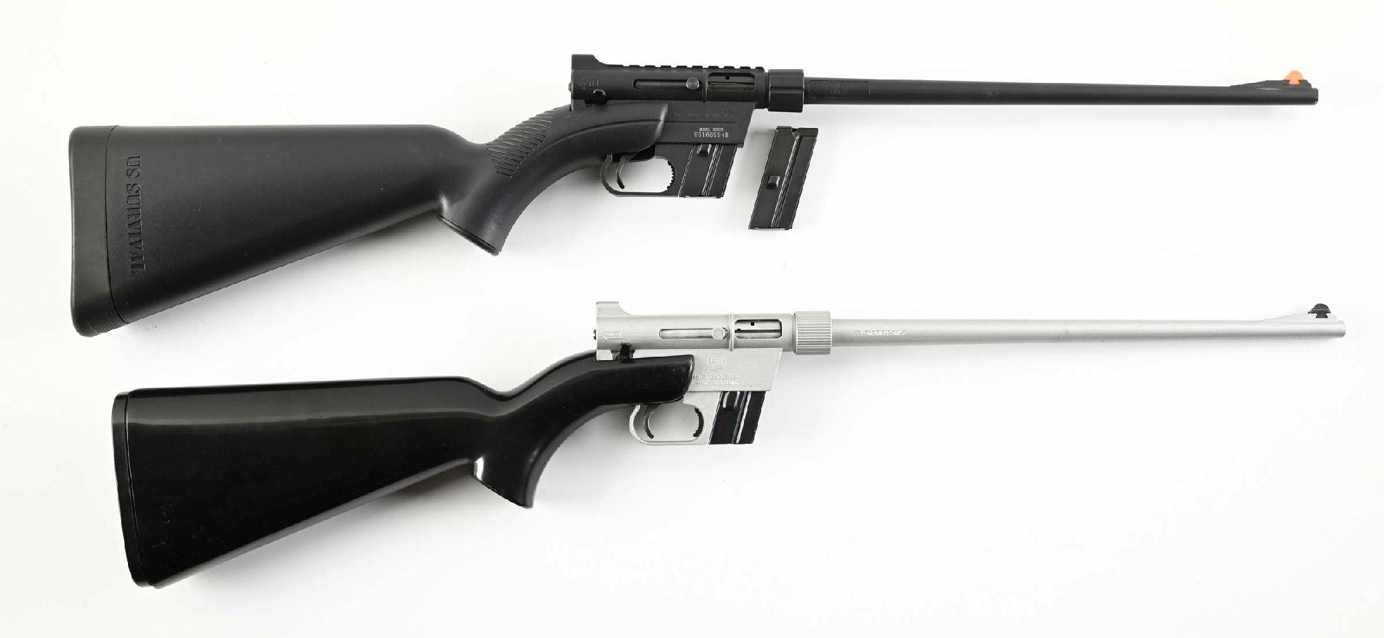 (M) LOT OF 2: CHARTER ARMS AND A HENRY AR-7 SURVIVAL RIFLES.