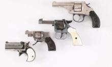 (C) LOT OF 3 REVOLVERS AND 1 DERRINGER.