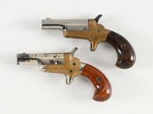(C) LOT OF 2: COLT DERRINGER SINGLE SHOT PISTOLS.