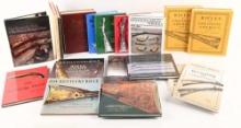 LOT OF 23: VALUABLE REFERENCE BOOK LIBRARY FOR THE PENNSYLVANIA KENTUCKY RIFLE.