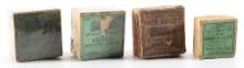 LOT OF 4: ANTIQUE SPENCER AND SHARPS AMMUNITION BOXES.