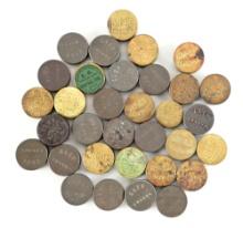 33 ELEY AND HICKS PERCUSION CAP TINS.