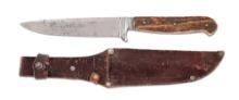 GERMAN WWI KNIFE BY SOLINGEN WITH CHRISTMAS 1915 INSCRIPTION.