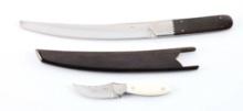 LOT OF 2: CLAUDE MONTJOY FIXED BLADE KNIVES.
