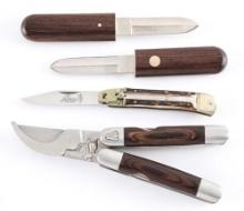 LOT OF 3: ARTHUR SOPPERA, HUBERTUS, AND LAGUIOLE KNIVES.