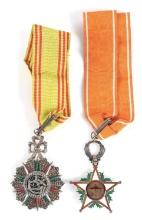 LOT OF 2: ORDER OF NICHAN IFTIKHAR AND ORDER OF OUISSAM ALAOUITE.