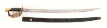 AMES U.S. NAVY'S MODEL 1860 CUTLASS AND SCABBARD.