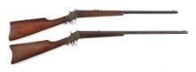 (C) LOT OF TWO: A PAIR OF REMINGTON NO.4 ROLLING BLOCK SINGLE SHOT RIFLES.