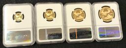 Eagle 25th Anniversary Gold Coin Set PF 70 Ultra Cameo