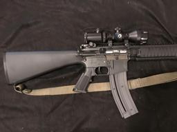Colt M16 Tactical Rimfire Semi Auto Rifle .22LR 21.2" Barrel with Barska 3x9 Scope
