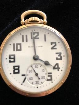 Hamilton 992B Pocket Watch. 21 jewels 6 positions