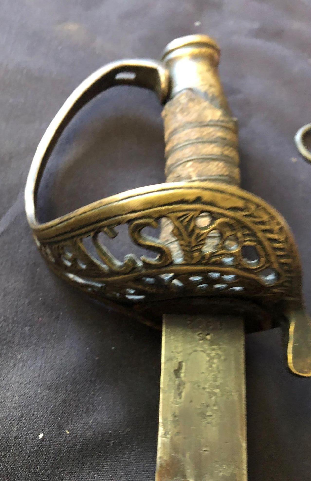 Confederate Field Officer's Sword Made by Boyle and Gambell