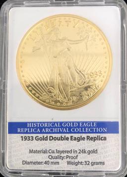 Historical 1933 Gold Double Eagle Replica