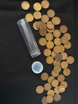 1 Roll of Approximately 50 Wheat Pennies