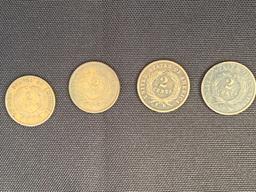 1 Lot of 4- 2 Cent Coins