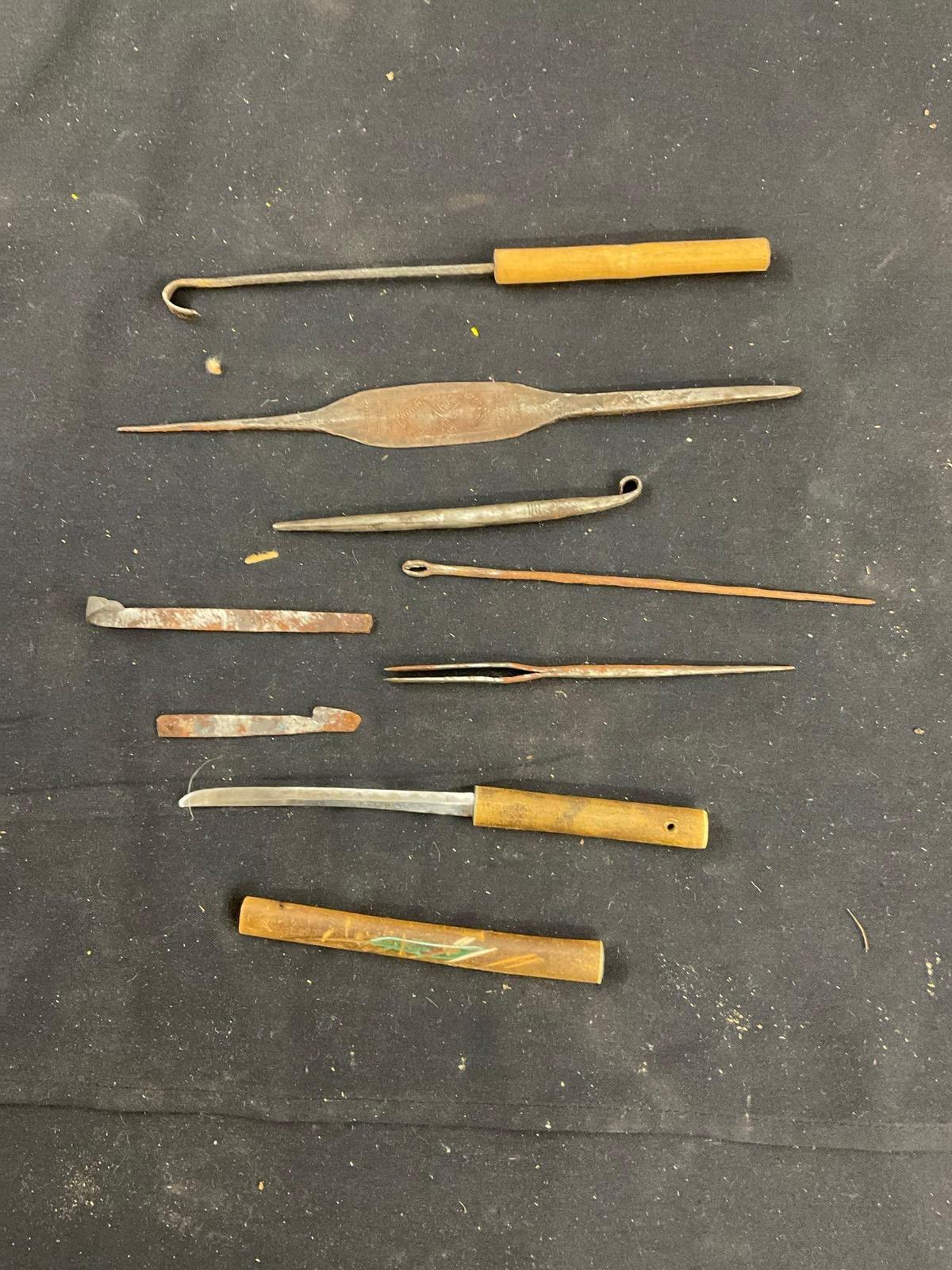 Small Hooks and Knife