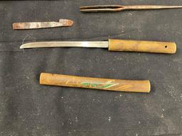 Small Hooks and Knife