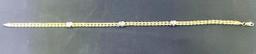 10K Yellow Gold Wheat Chain Anklet