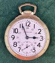 Hamilton, Model 5, Size 16, 21 Jewel Pocket Watch