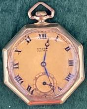 Gruen Very Thin, Model V4, Size 12, 17 Jewel Pocket Watch