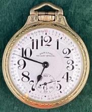 Hamilton, Railway Special, Model 5, Size 16, 21 Jewel Pocket Watch