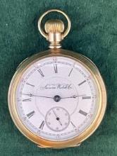 Aurora Model 3, Size 18, 15 Jewel Pocket Watch