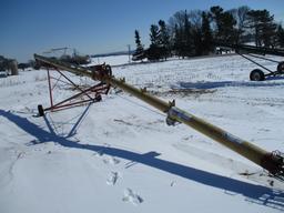 Westfield WR 80-71, 8" x 71' auger, Kink in auger