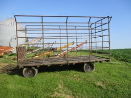 9' x 16' metal bale wagon