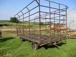 9' x 16' metal bale wagon