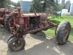 Farmall F20 on rubber, engine stuck