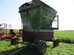 Shop built hyd dump wagon