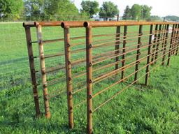 4 Heavy duty portable cattle panels, 24' long x 70" tall, SELLS 4 X $