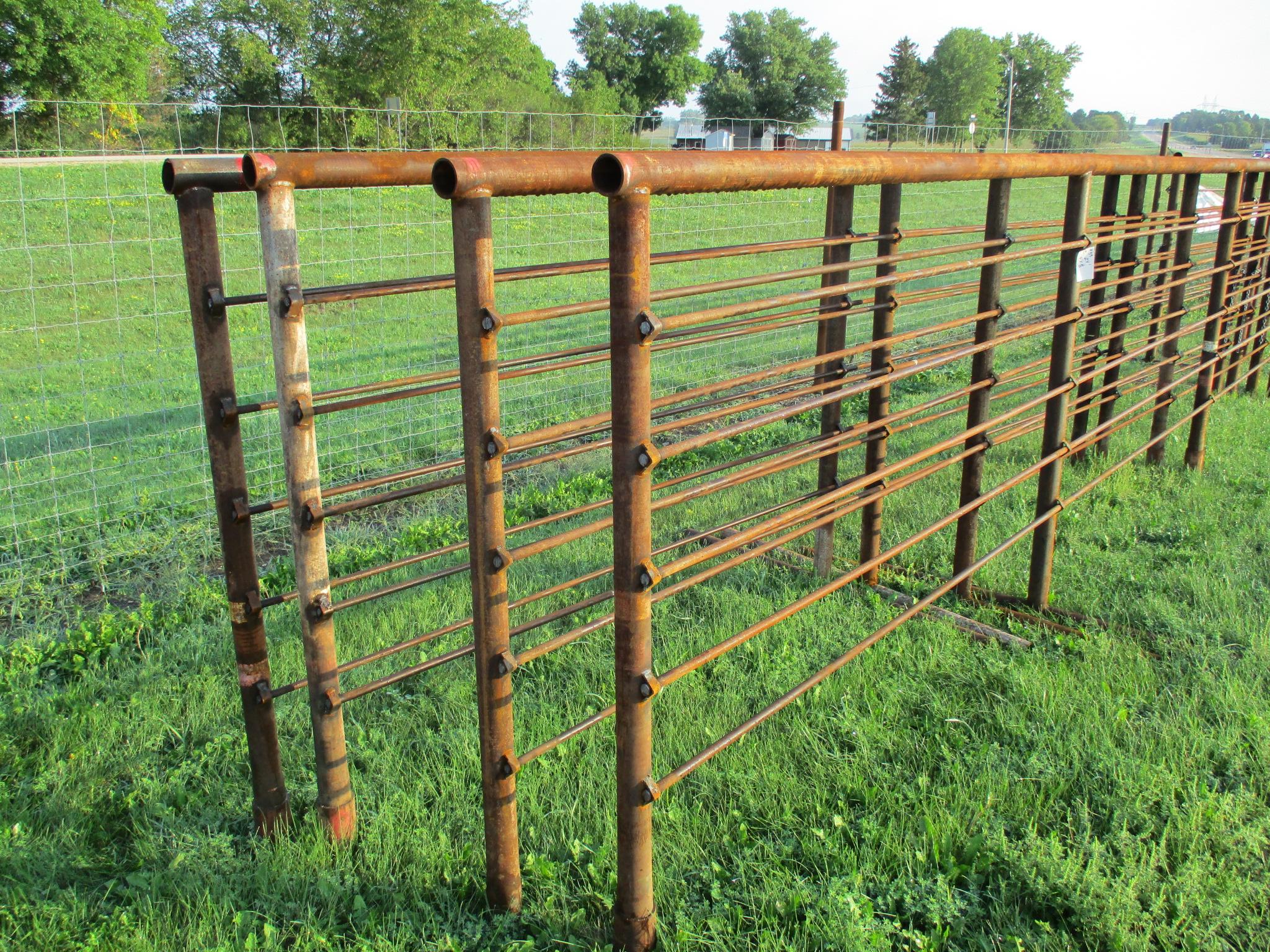 4 Heavy duty portable cattle panels, 24' long x 70" tall, SELLS 4 X $