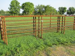 4 Heavy duty portable cattle panels, 24' long x 70" tall, SELLS 4 X $