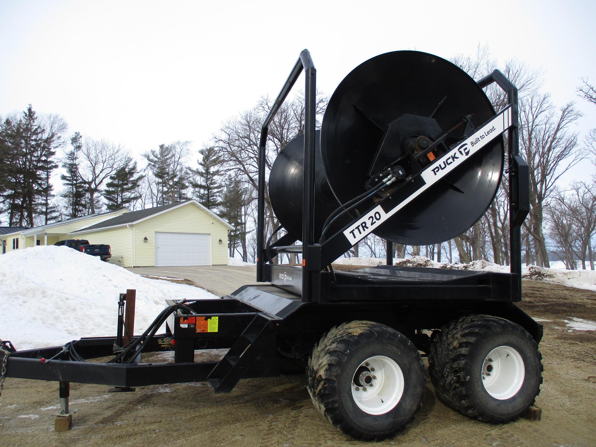 2021 Puck TTR20 Hose cart, MKIV slew bearings, Hyd brakes & air brakes, 2 single speed Hyd motors