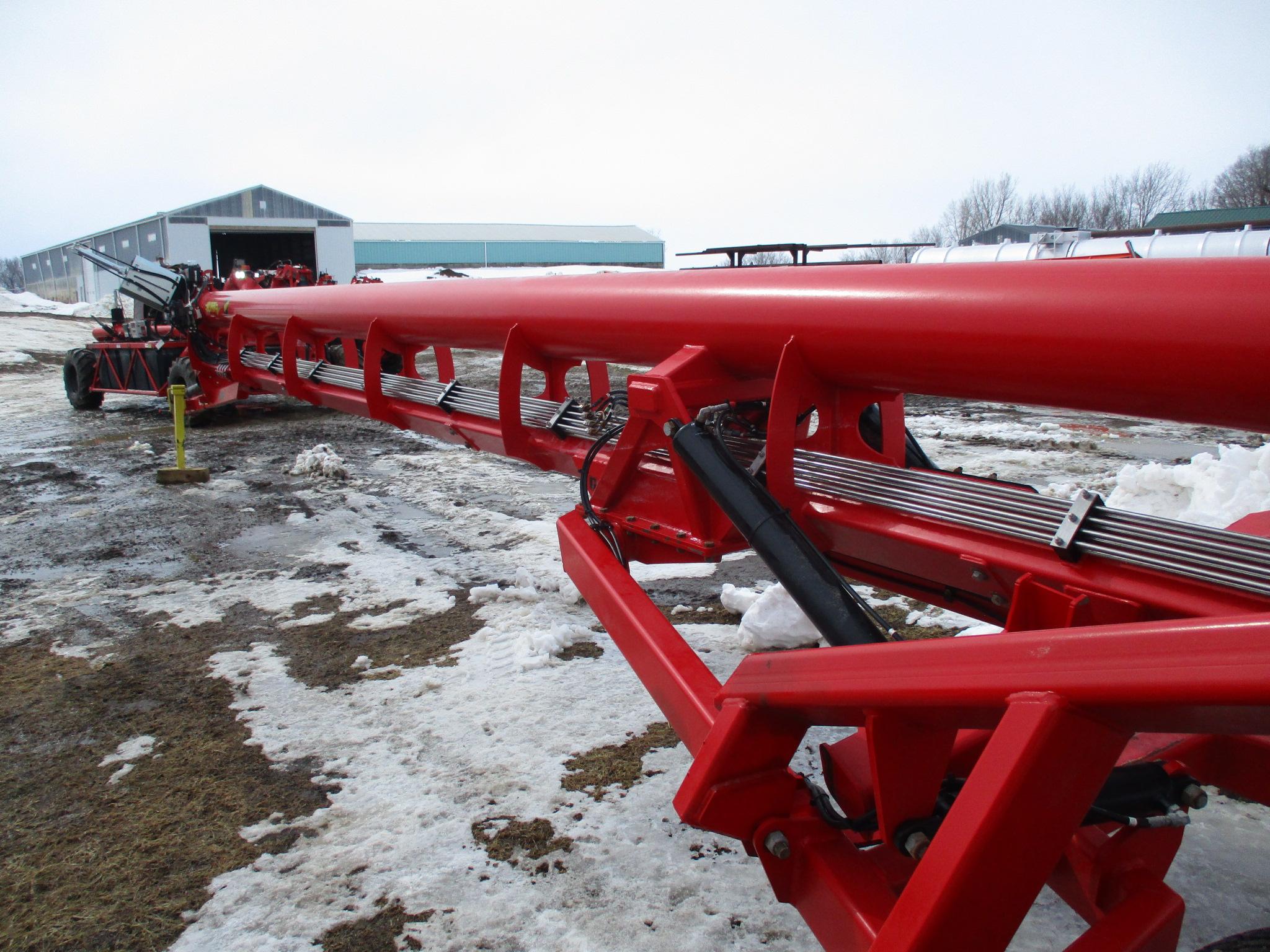 2022 Nuhn Mod 0738, 12" x 58' Lagoon pump, dual wheels w/wings, stainless steel lines, remote