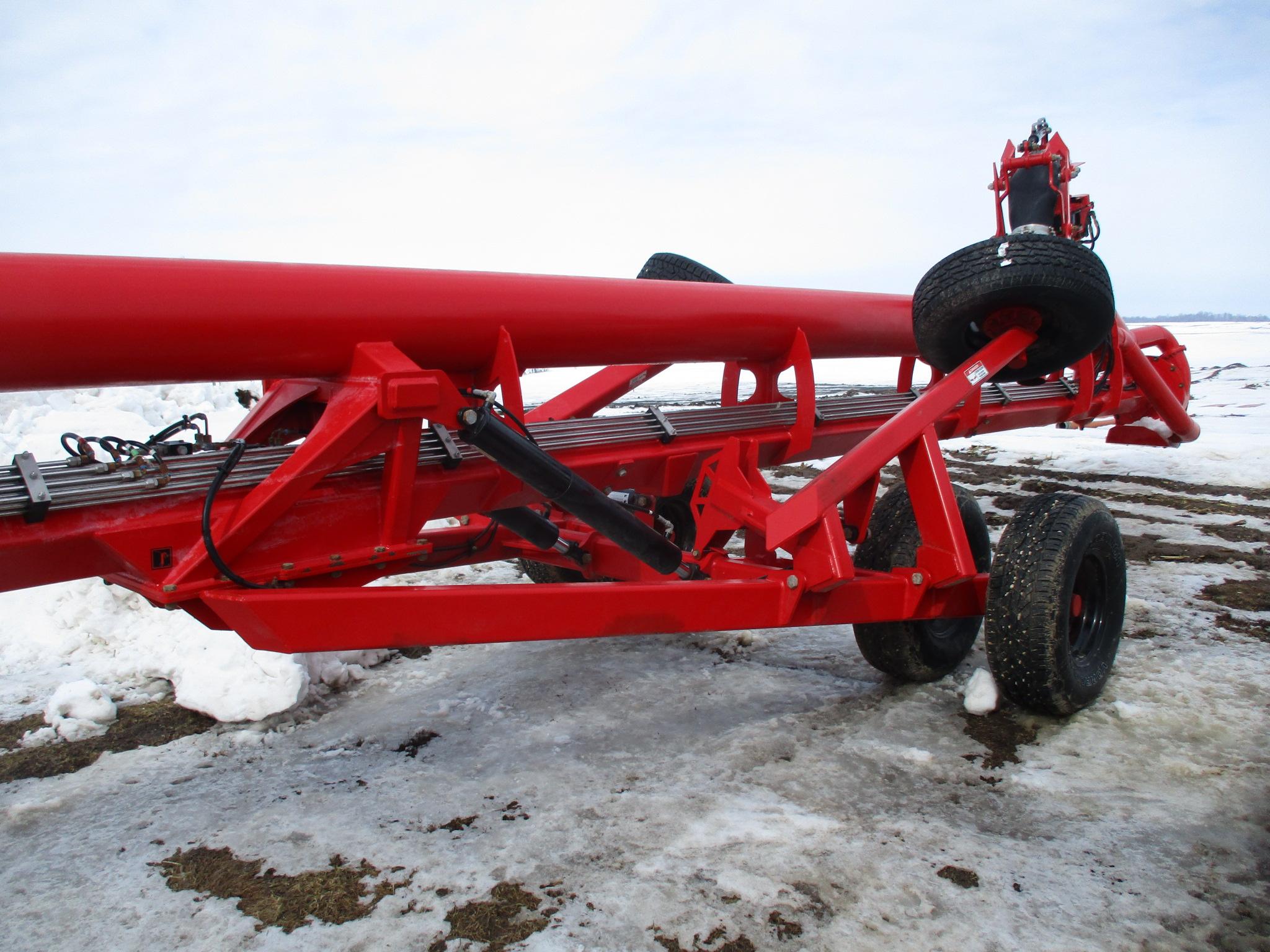 2022 Nuhn Mod 0738, 12" x 58' Lagoon pump, dual wheels w/wings, stainless steel lines, remote