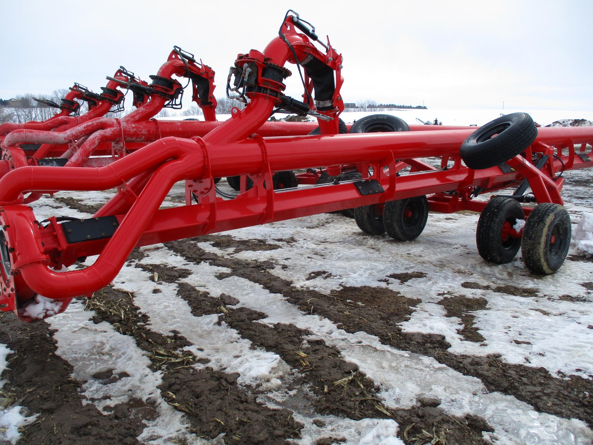 2022 Nuhn Mod 0738, 12" x 58' Lagoon pump, dual wheels w/wings, stainless steel lines, remote