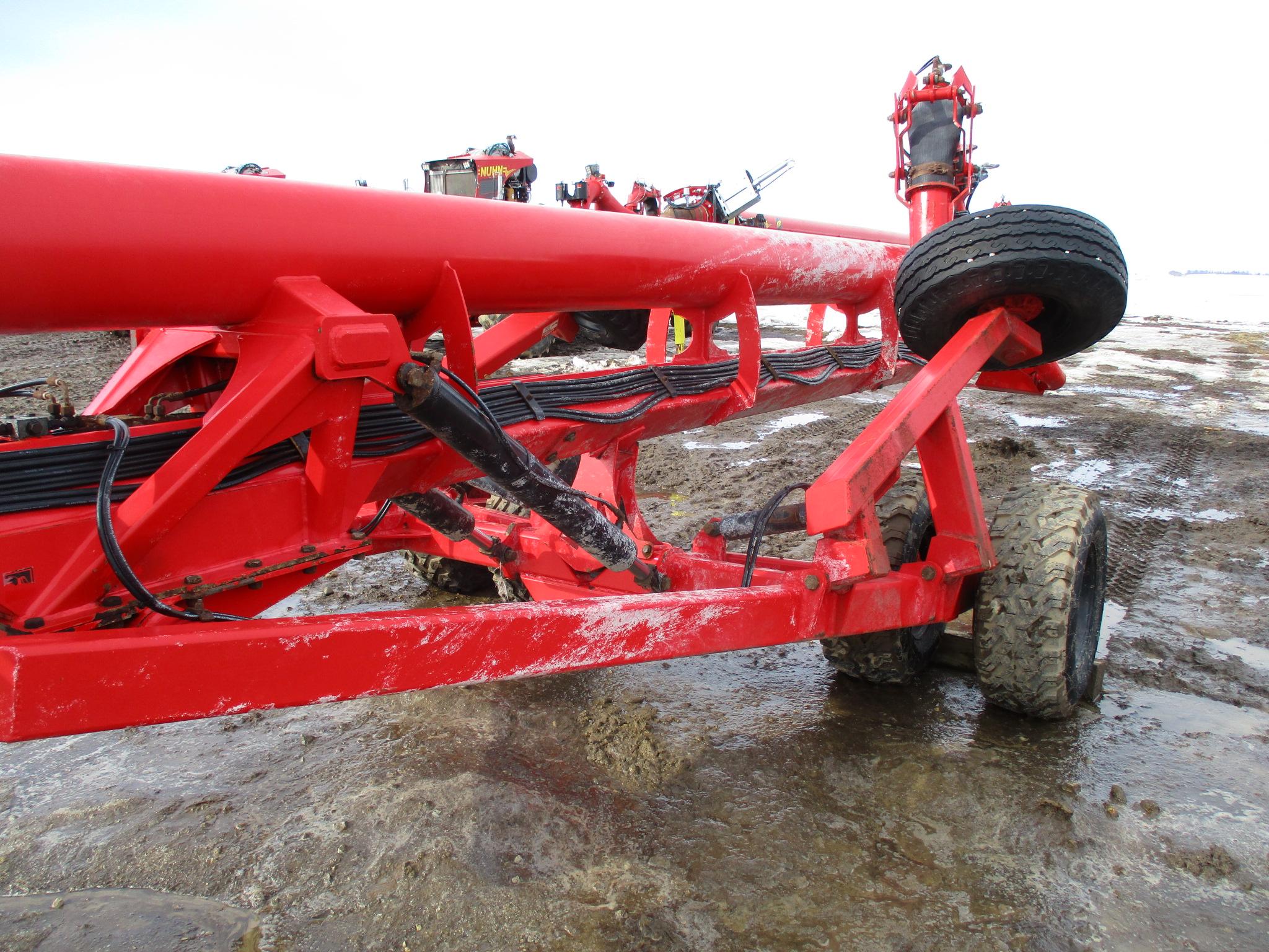 2021 Nuhn Mod 0738, 12" x 58' Lagoon pump, dual wheels w/wings, remote control, white iron sand
