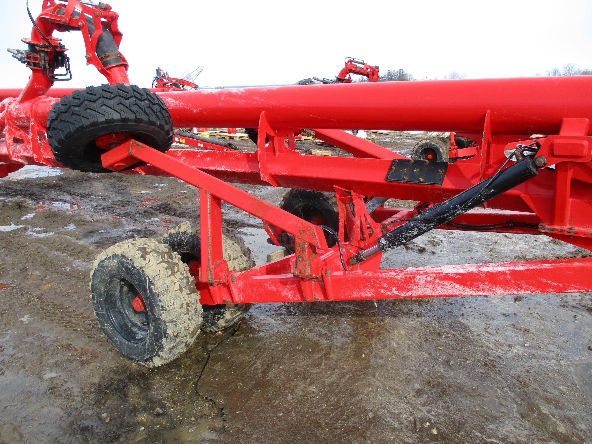 2021 Nuhn Mod 0738, 12" x 58' Lagoon pump, dual wheels w/wings, remote control, white iron sand