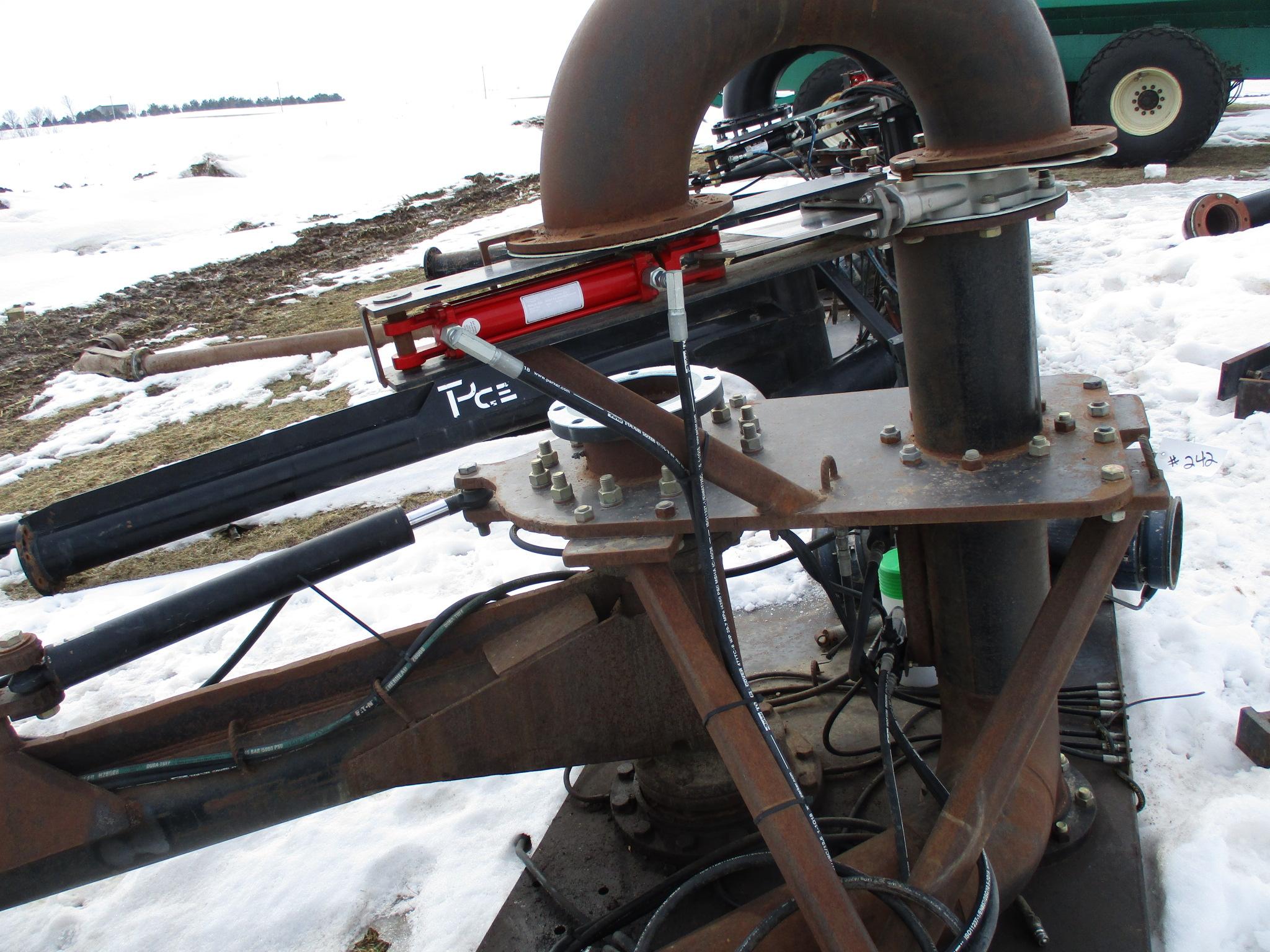 Shop Built 25', 8" swing arm, reduced to 6" pul, JD 4WD Mnt. bracket, 8" slicer valve