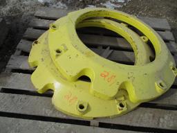 2 John Deere 8000 series starter wheel weights, 165 LB, SELLS 2 X $