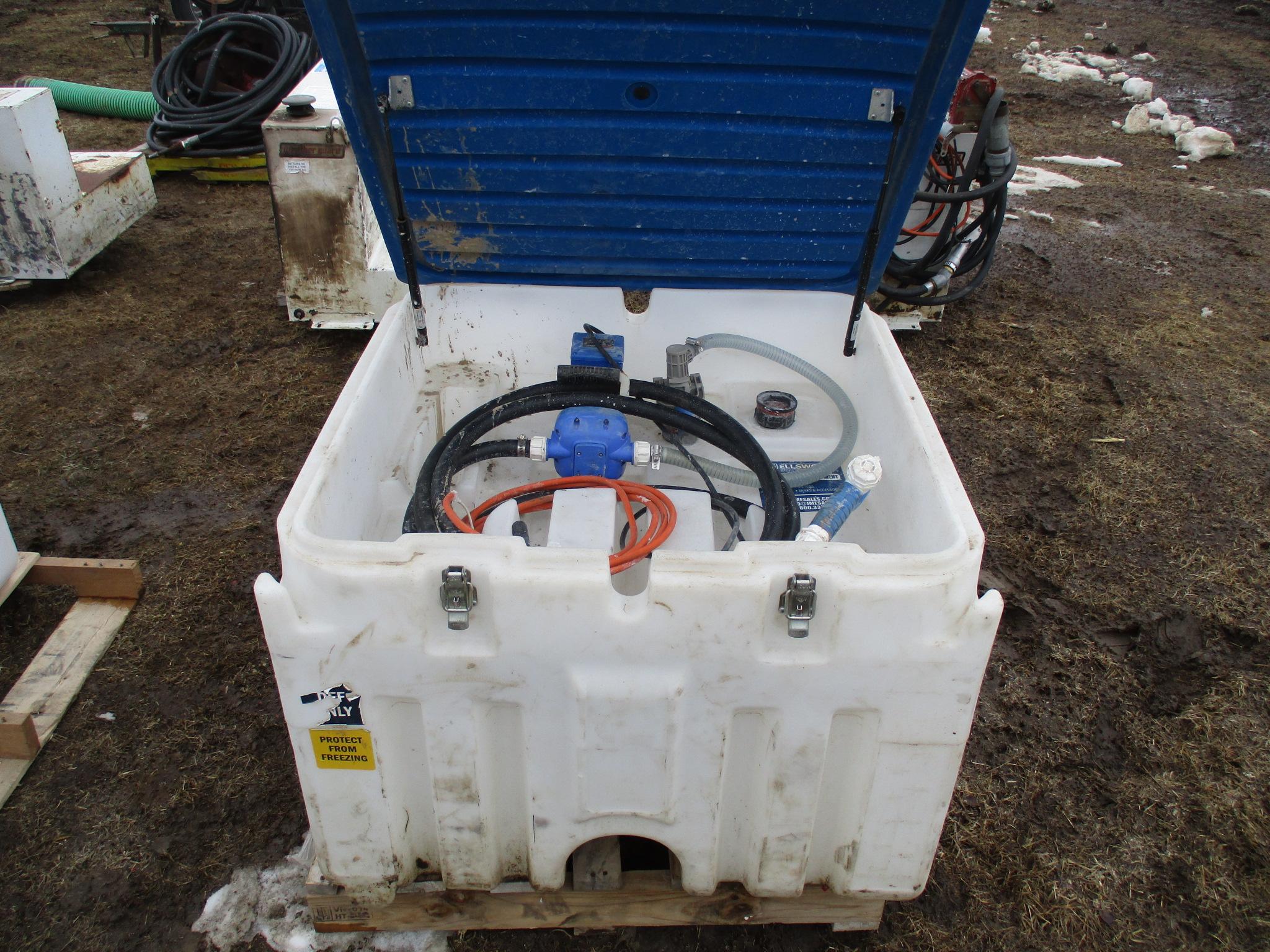 100 Gallon DEF tank w/pump, hose & nozzle