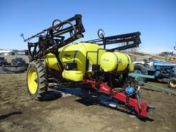 Demco 1000 gallon sprayer, 60' Hyd booms, PTO pump, Inductor, foam markers, rinse tank, Raven 440