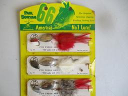 Paul Bunyan 66 Casting spinner lure display