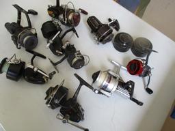 Assrt of reels, Daiwa, Mitchell, Berkley