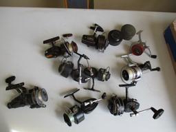 Assrt of reels, Daiwa, Mitchell, Berkley